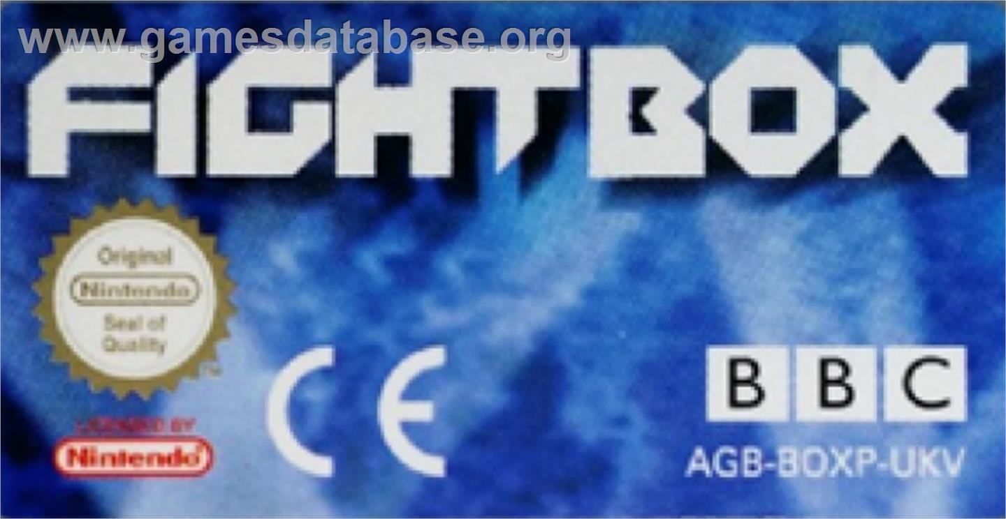 Fightbox - Nintendo Game Boy Advance - Artwork - Cartridge Top