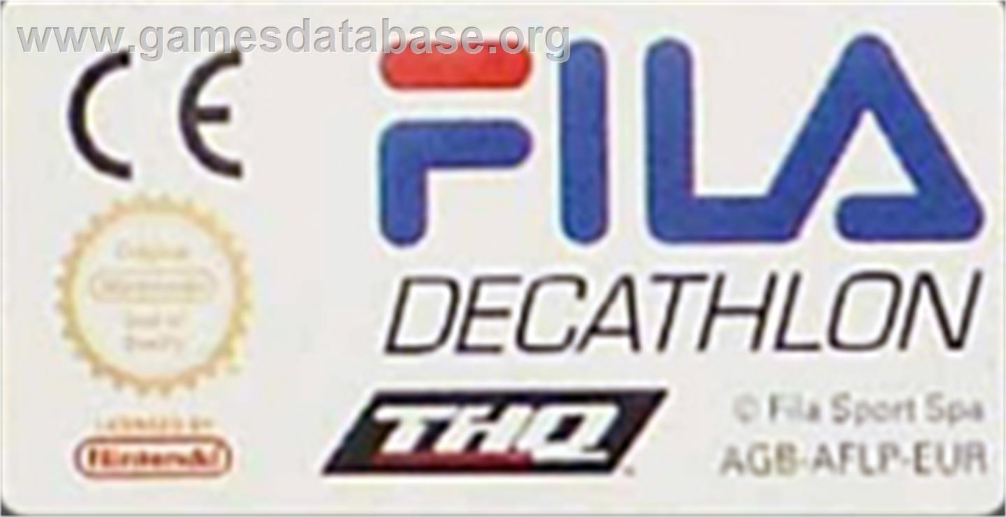Fila Decathlon - Nintendo Game Boy Advance - Artwork - Cartridge Top