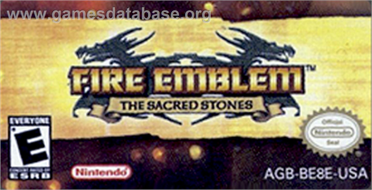 Fire Emblem - The Sacred Stones - Nintendo Game Boy Advance - Artwork - Cartridge Top