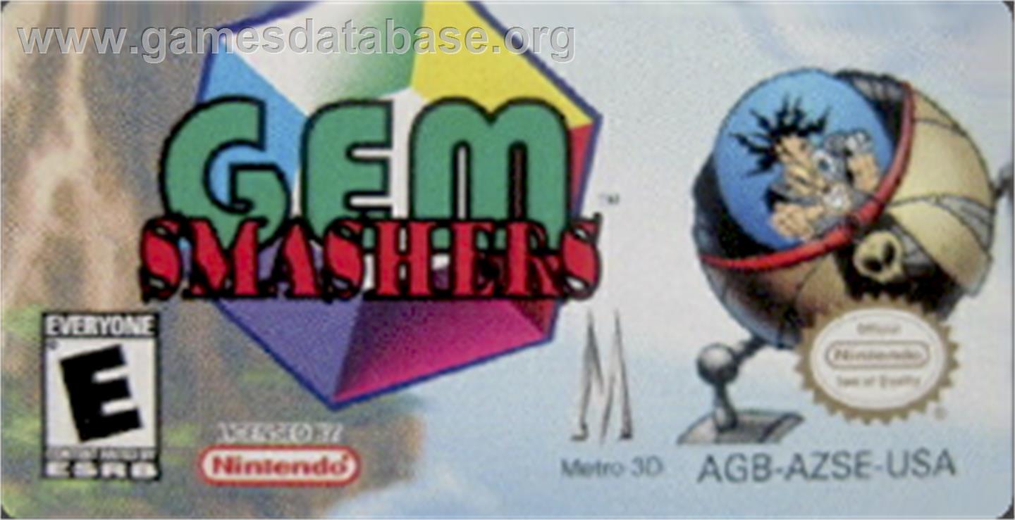 Gem Smashers - Nintendo Game Boy Advance - Artwork - Cartridge Top