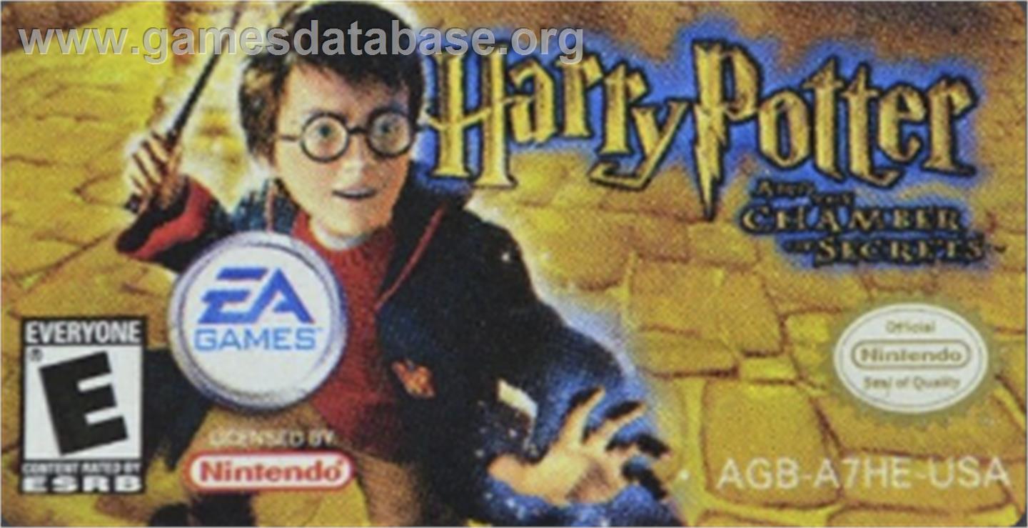 Harry Potter and the Chamber of Secrets - Nintendo Game Boy Advance - Artwork - Cartridge Top