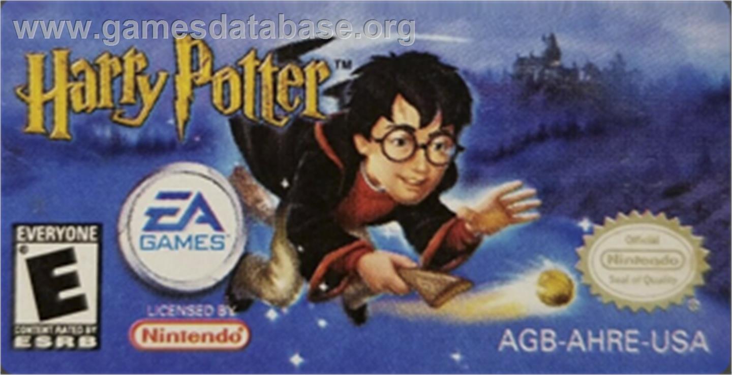 Harry Potter and the Philosopher's Stone - Nintendo Game Boy Advance - Artwork - Cartridge Top