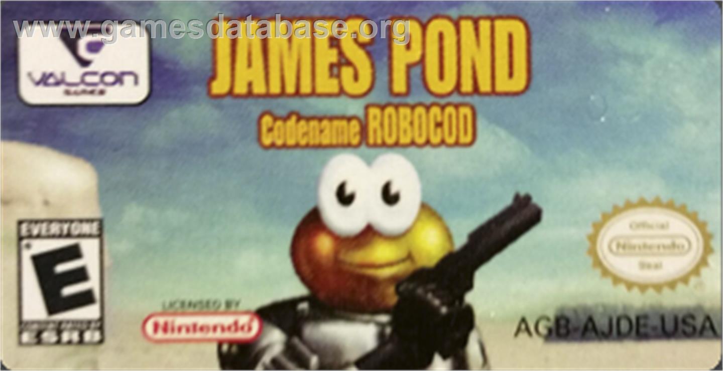James Pond 2: Codename: RoboCod - Nintendo Game Boy Advance - Artwork - Cartridge Top
