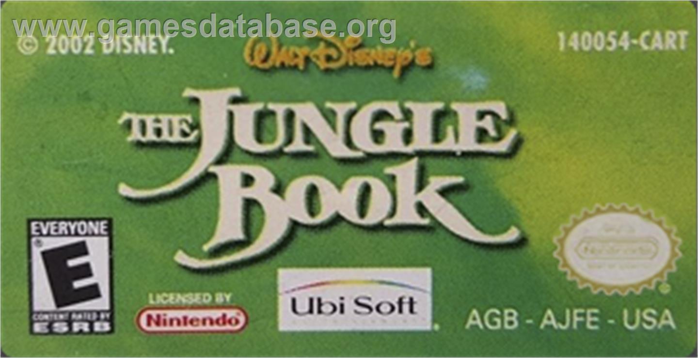 Jungle Book 2 ,The - Nintendo Game Boy Advance - Artwork - Cartridge Top