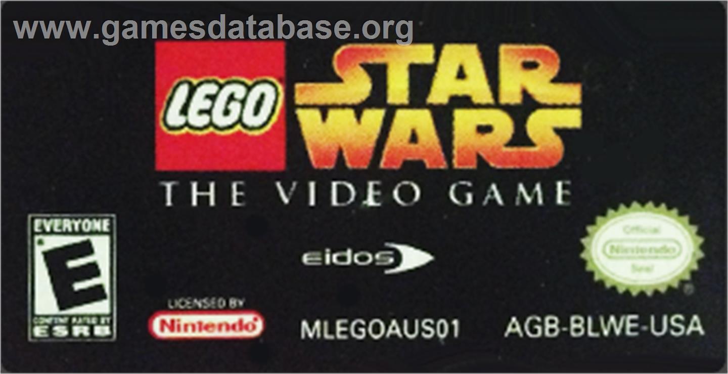LEGO Star Wars: The Video Game - Nintendo Game Boy Advance - Artwork - Cartridge Top