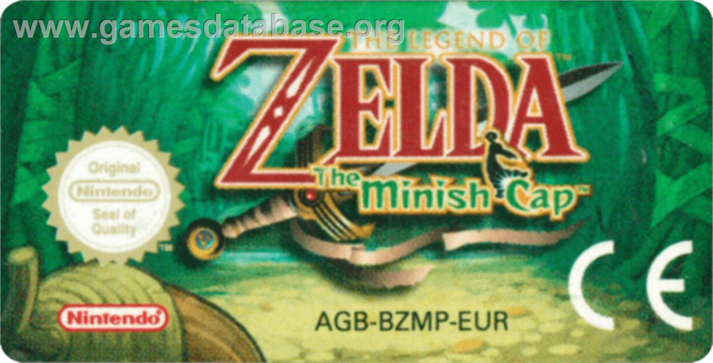 Legend Of Zelda - The Minish Cap, The - Nintendo Game Boy Advance - Artwork - Cartridge Top