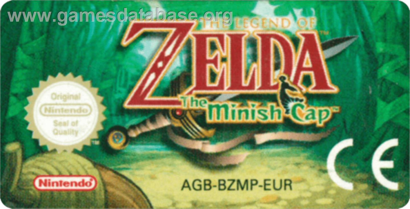 Legend of Zelda: The Minish Cap - Nintendo Game Boy Advance - Artwork - Cartridge Top