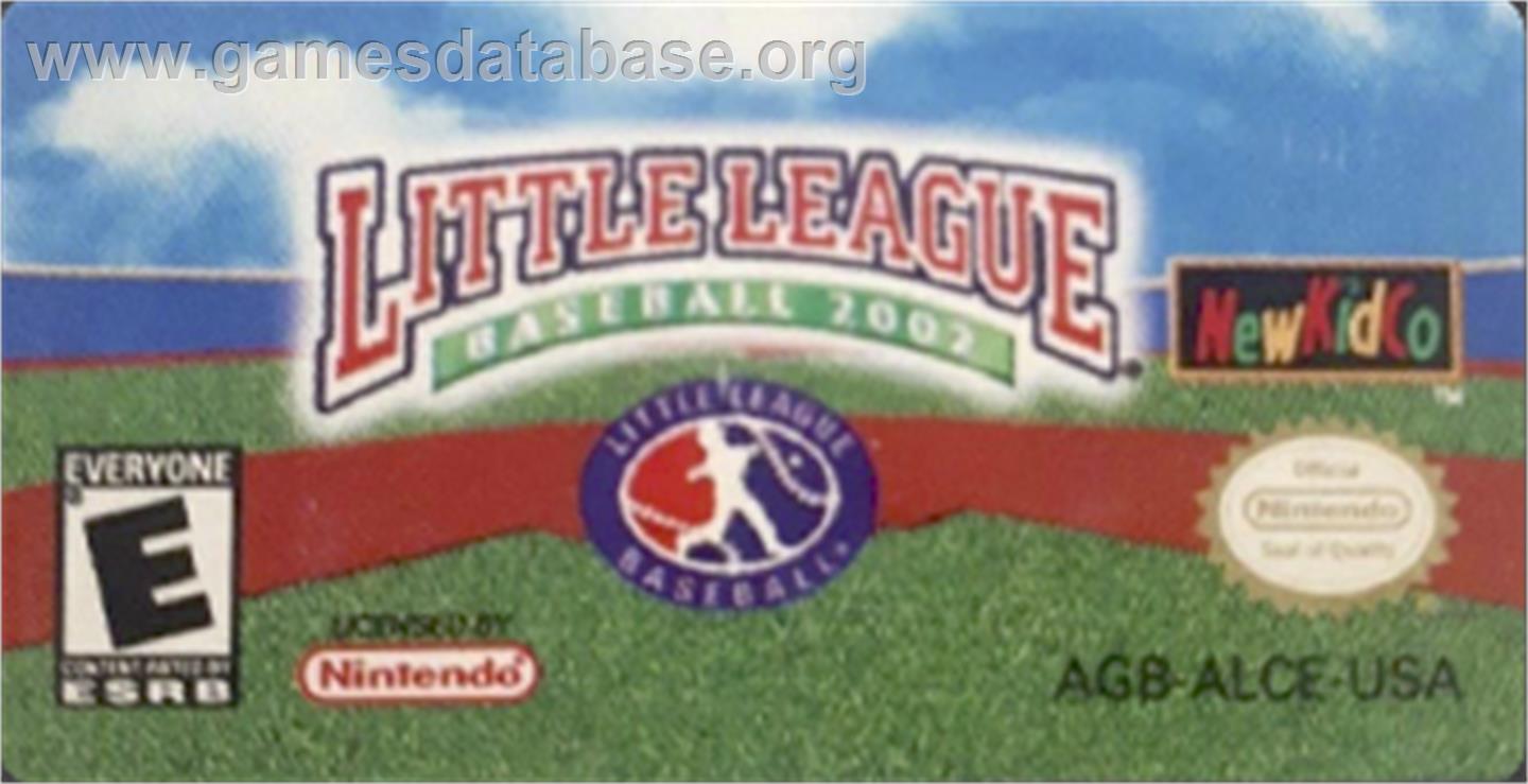 Little League Baseball 2002 - Nintendo Game Boy Advance - Artwork - Cartridge Top