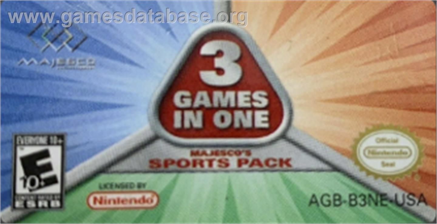 Majesco's Sports Pack - Nintendo Game Boy Advance - Artwork - Cartridge Top