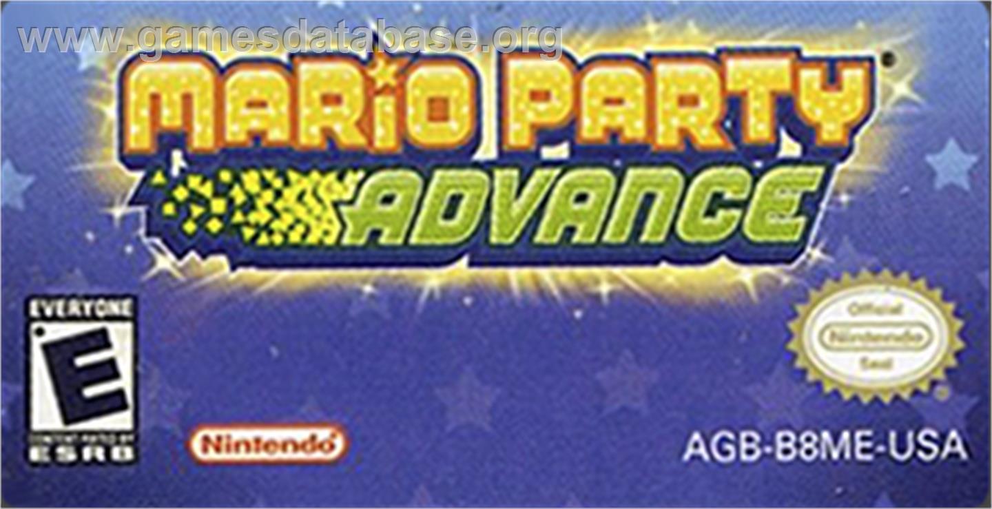 Mario Party Advance - Nintendo Game Boy Advance - Artwork - Cartridge Top