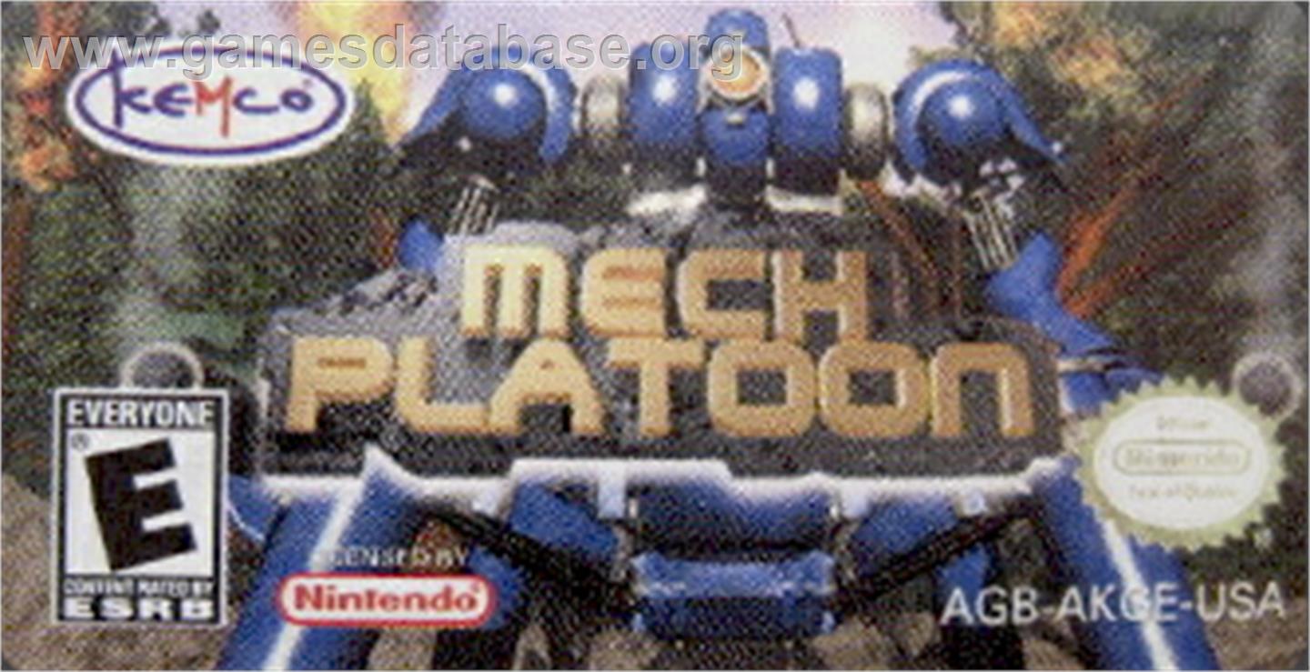 Mech Platoon - Nintendo Game Boy Advance - Artwork - Cartridge Top