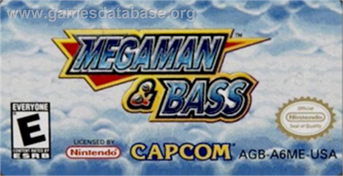 Mega Man & Bass - Nintendo Game Boy Advance - Artwork - Cartridge Top