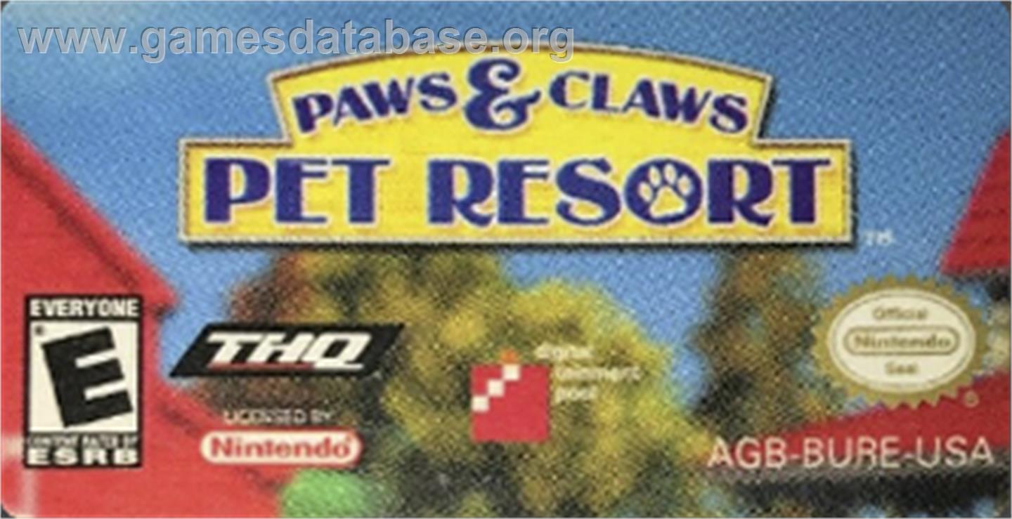 Meine Tierpension - Nintendo Game Boy Advance - Artwork - Cartridge Top