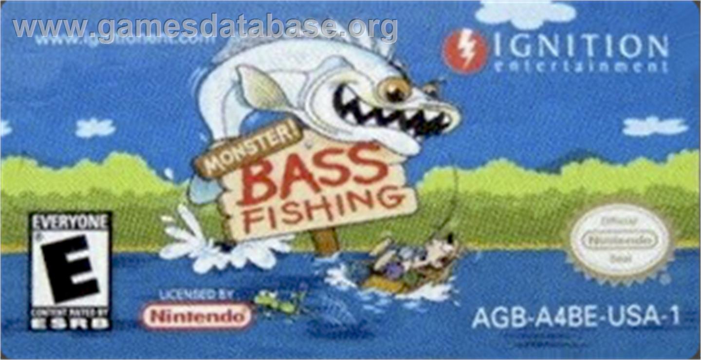 Monster! Bass Fishing - Nintendo Game Boy Advance - Artwork - Cartridge Top