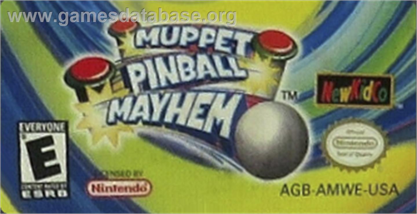Muppet Pinball Mayhem - Nintendo Game Boy Advance - Artwork - Cartridge Top