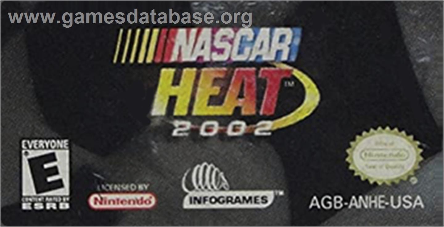 Nascar Heat 2002 - Nintendo Game Boy Advance - Artwork - Cartridge Top