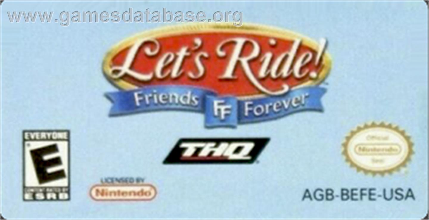 Pferd and Pony: Best Friends - Mein Pferd - Nintendo Game Boy Advance - Artwork - Cartridge Top