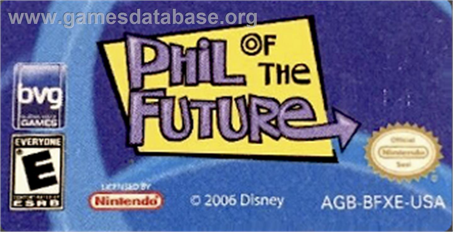 Phil Of The Future - Nintendo Game Boy Advance - Artwork - Cartridge Top