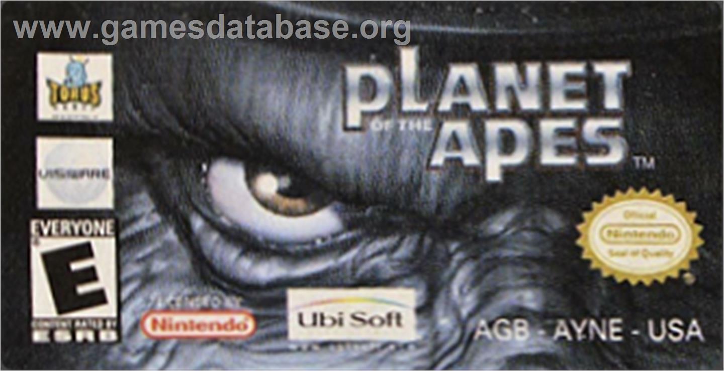 Planet Of The Apes - Nintendo Game Boy Advance - Artwork - Cartridge Top
