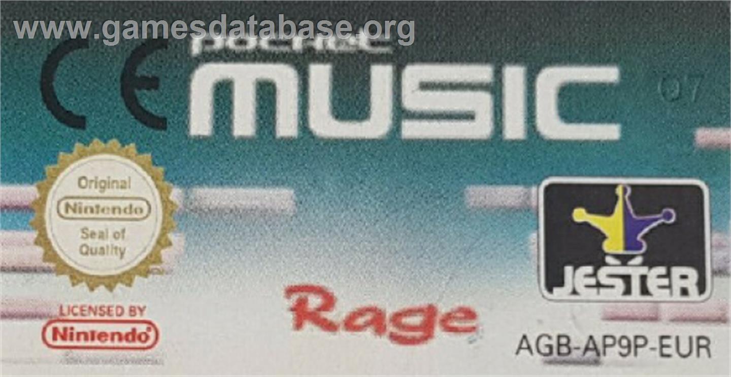 Pocket Music - Nintendo Game Boy Advance - Artwork - Cartridge Top