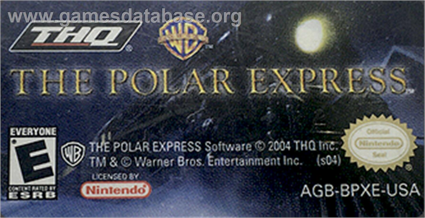 Polar Express - Nintendo Game Boy Advance - Artwork - Cartridge Top