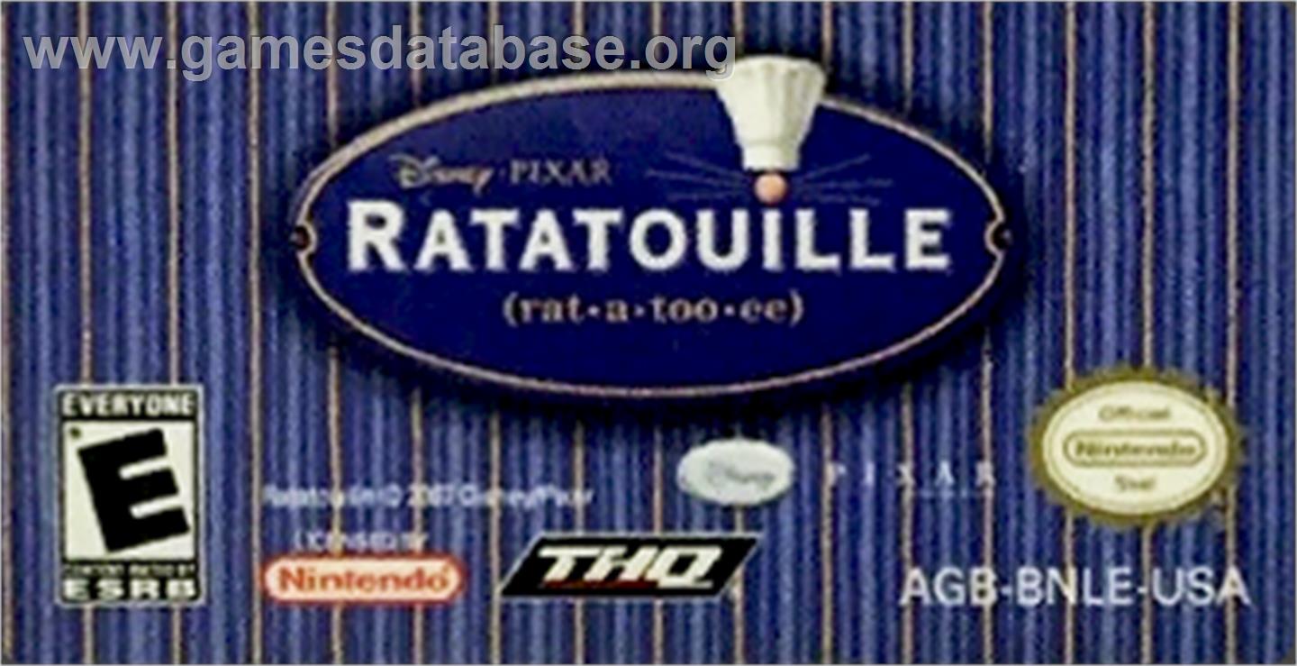 Ratatouille - Nintendo Game Boy Advance - Artwork - Cartridge Top