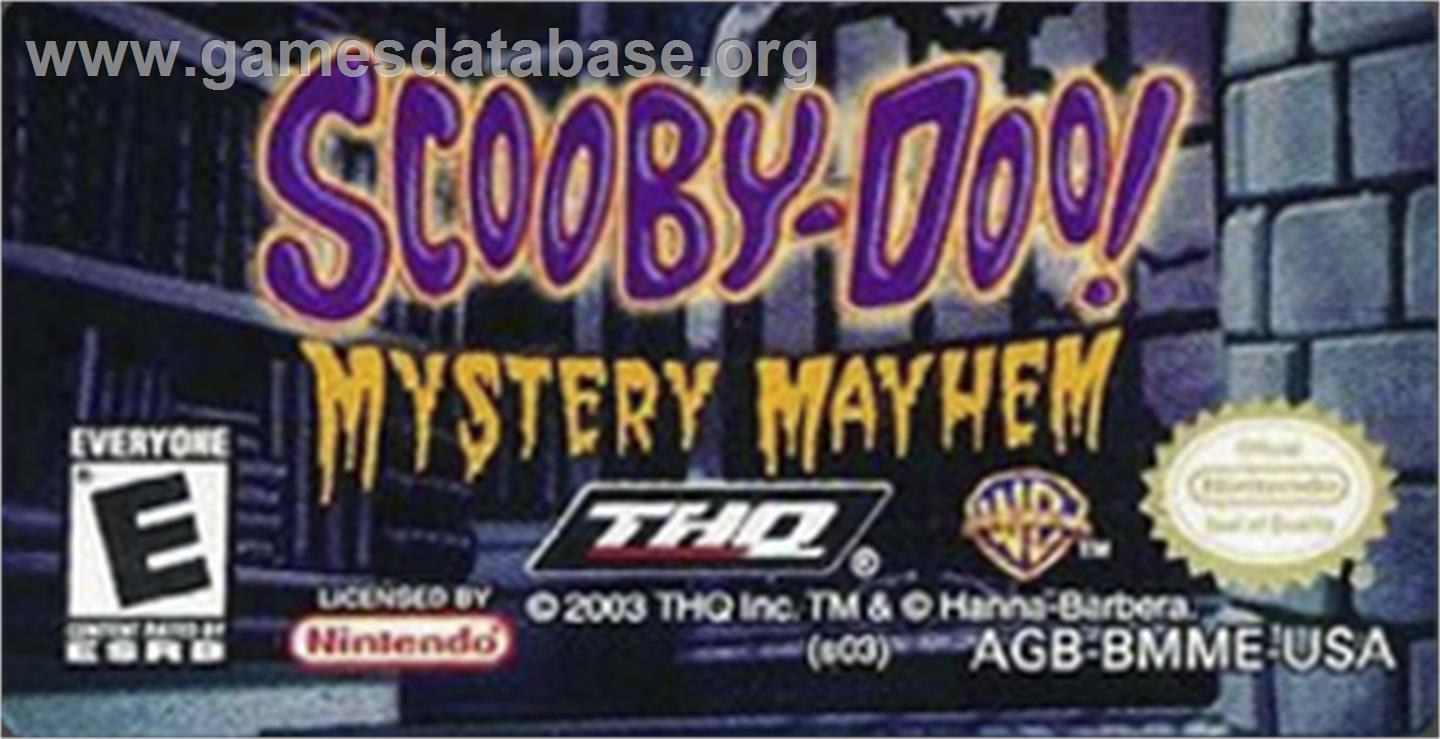 Scooby-doo! - Mystery Mayhem - Nintendo Game Boy Advance - Artwork - Cartridge Top
