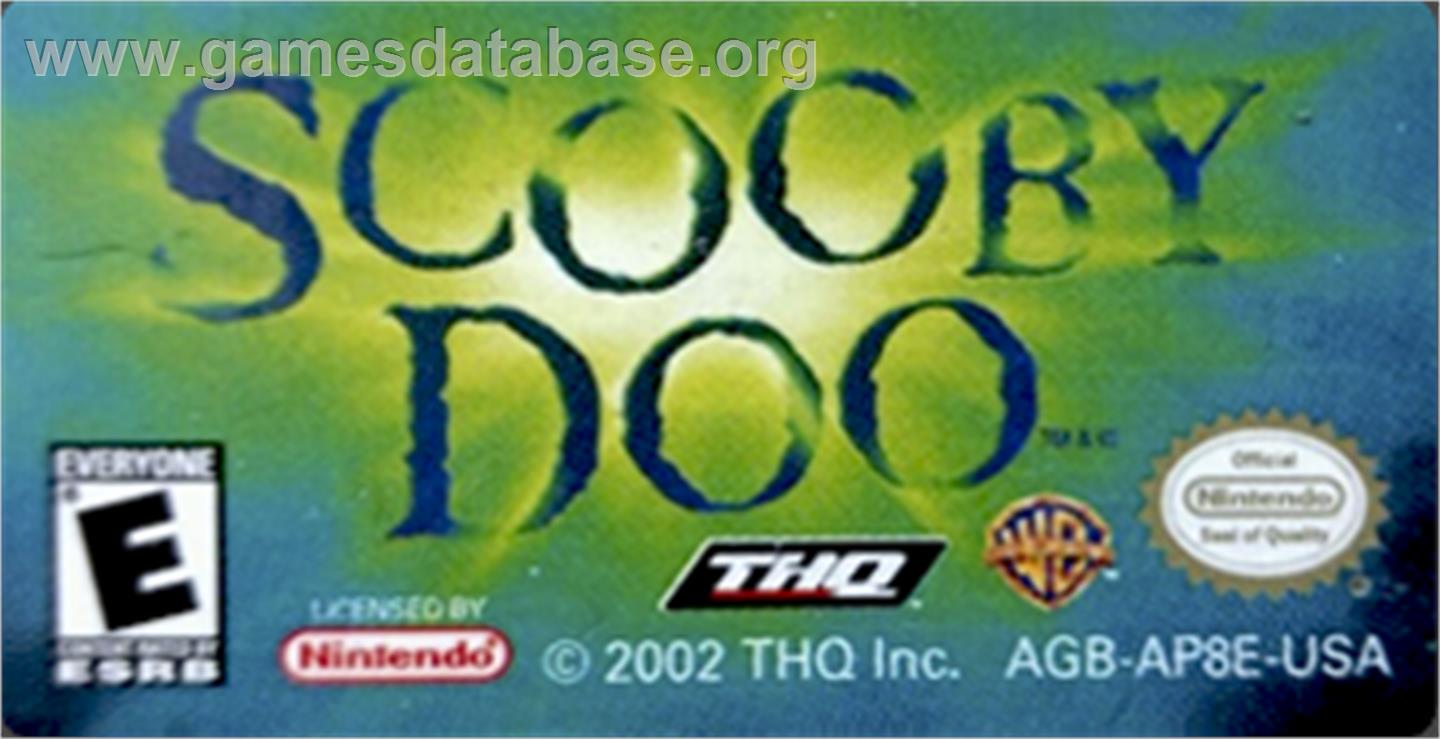 Scooby Doo: The Motion Picture - Nintendo Game Boy Advance - Artwork - Cartridge Top