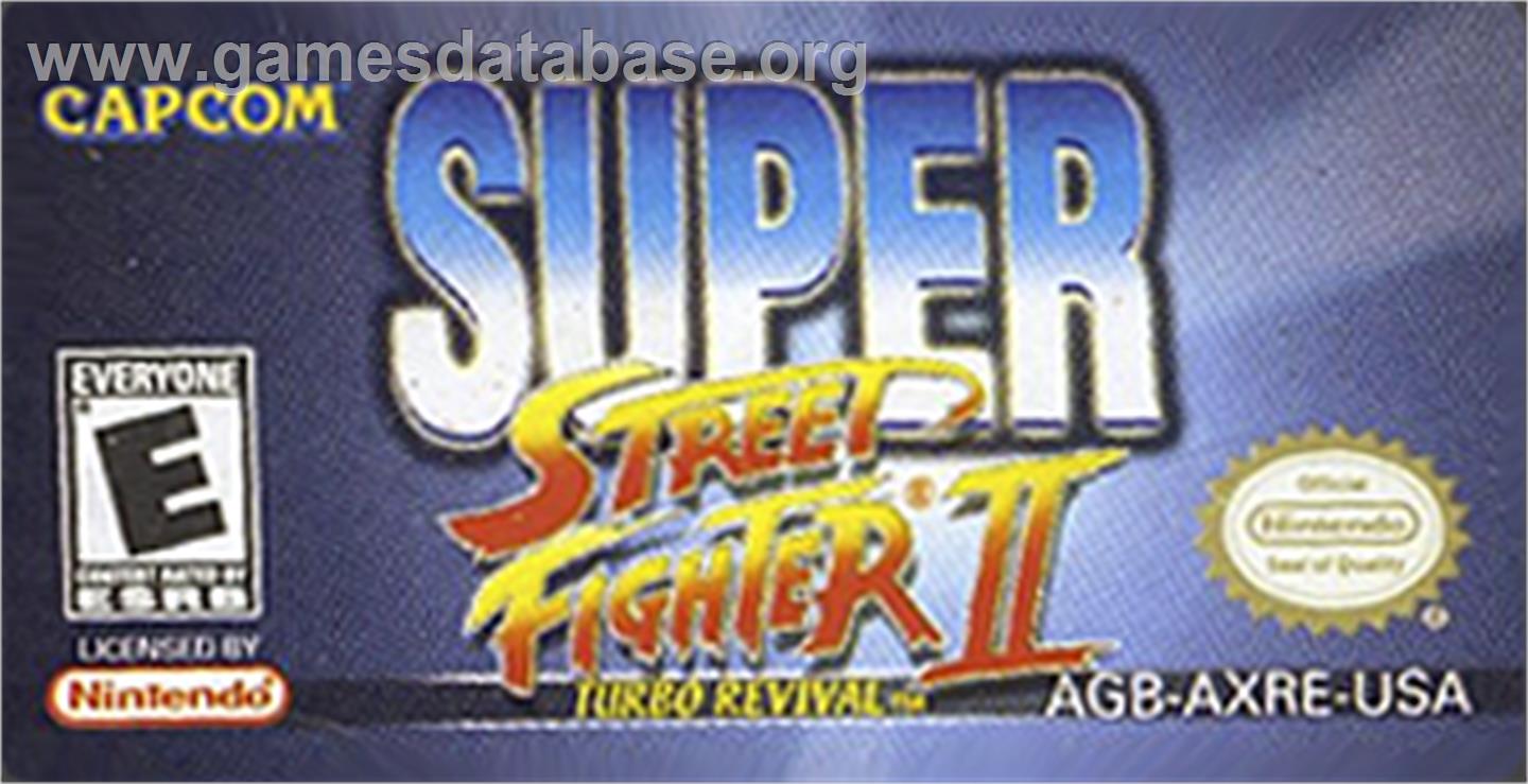 Super Street Fighter II: Turbo Revival - Nintendo Game Boy Advance - Artwork - Cartridge Top