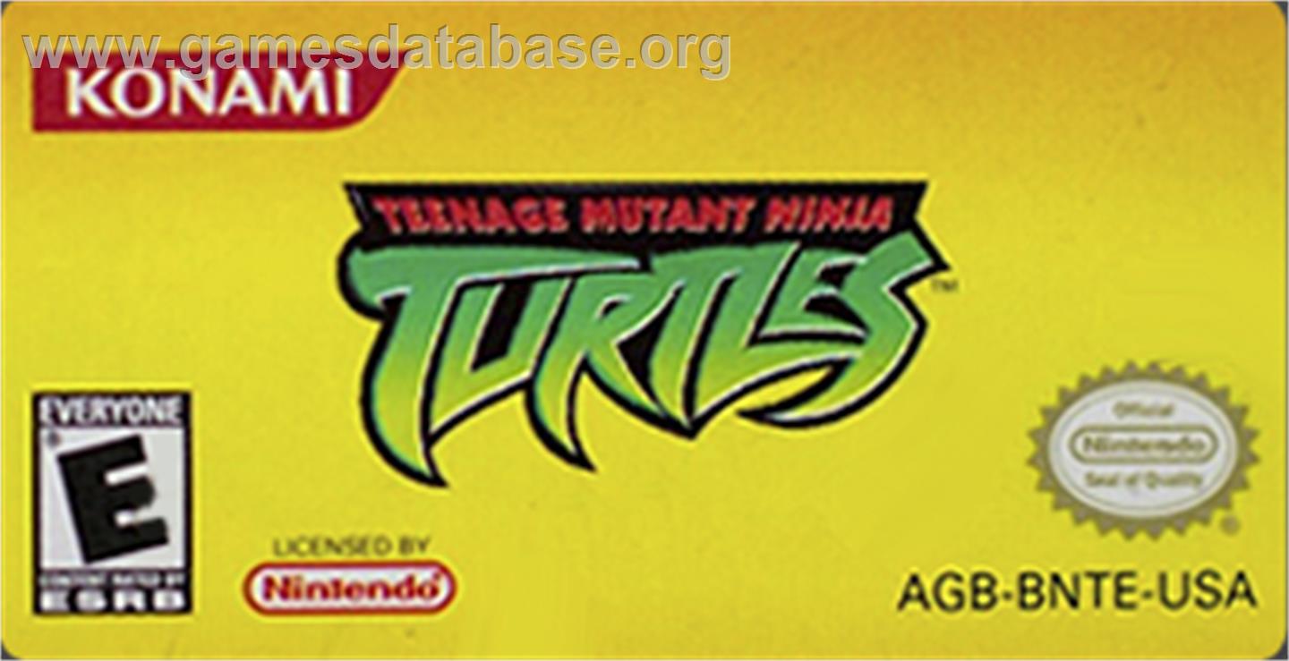Teenage Mutant Ninja Turtles - Nintendo Game Boy Advance - Artwork - Cartridge Top