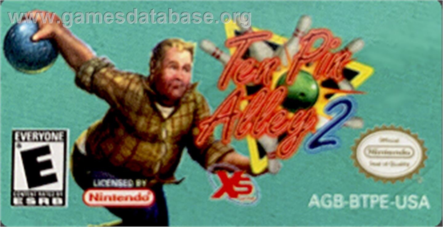 Ten Pin Alley 2 - Nintendo Game Boy Advance - Artwork - Cartridge Top