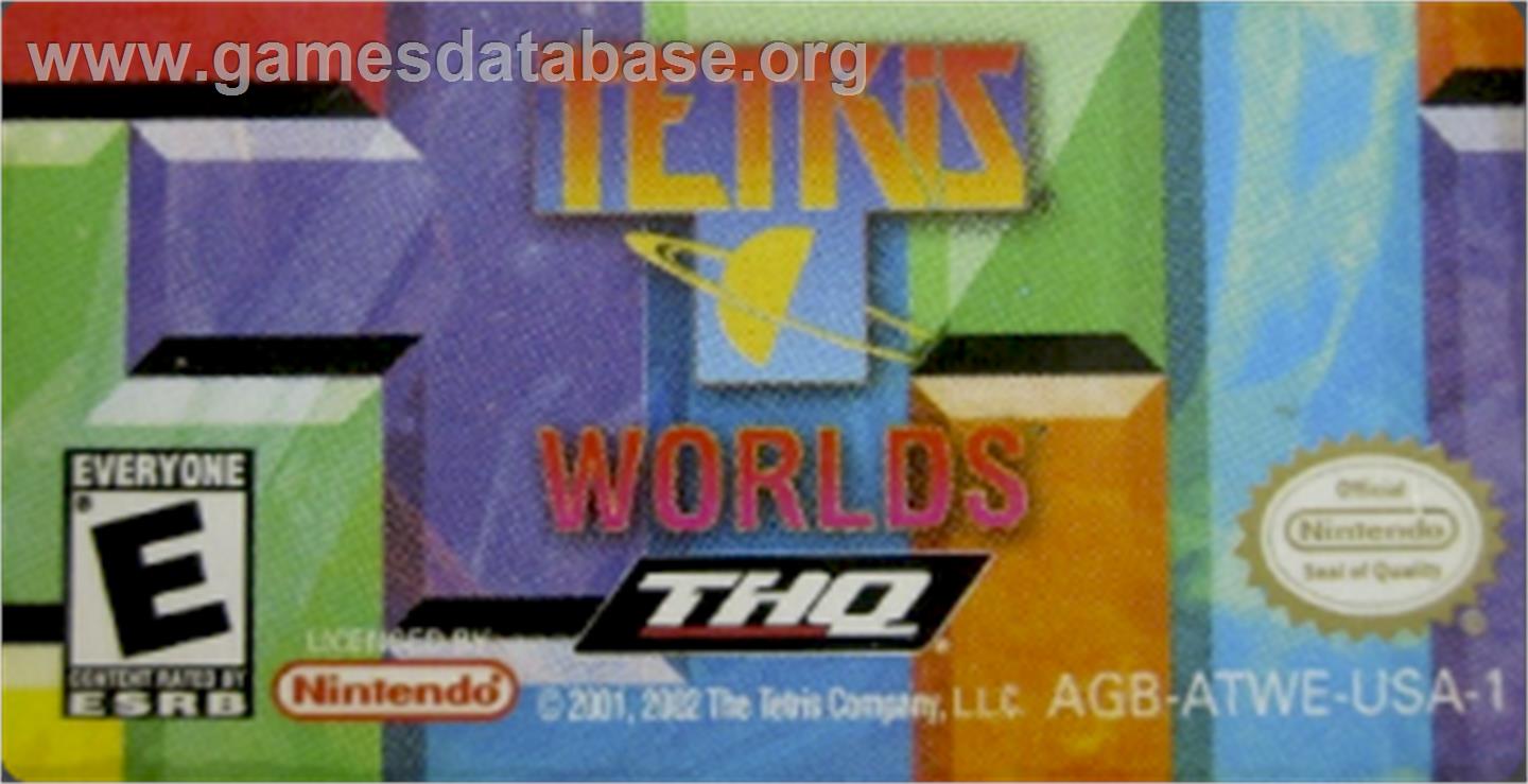 Tetris Worlds - Nintendo Game Boy Advance - Artwork - Cartridge Top