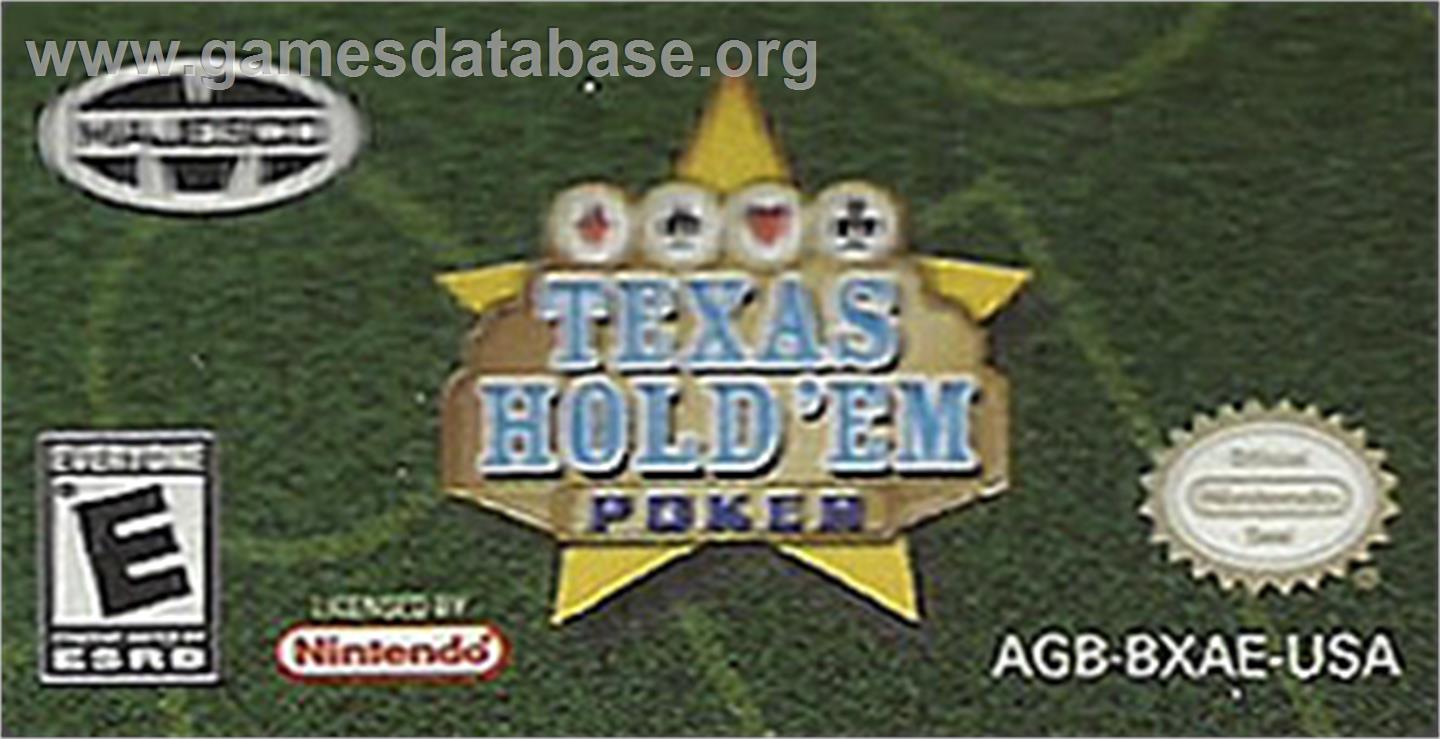 Texas Hold 'em Poker - Nintendo Game Boy Advance - Artwork - Cartridge Top