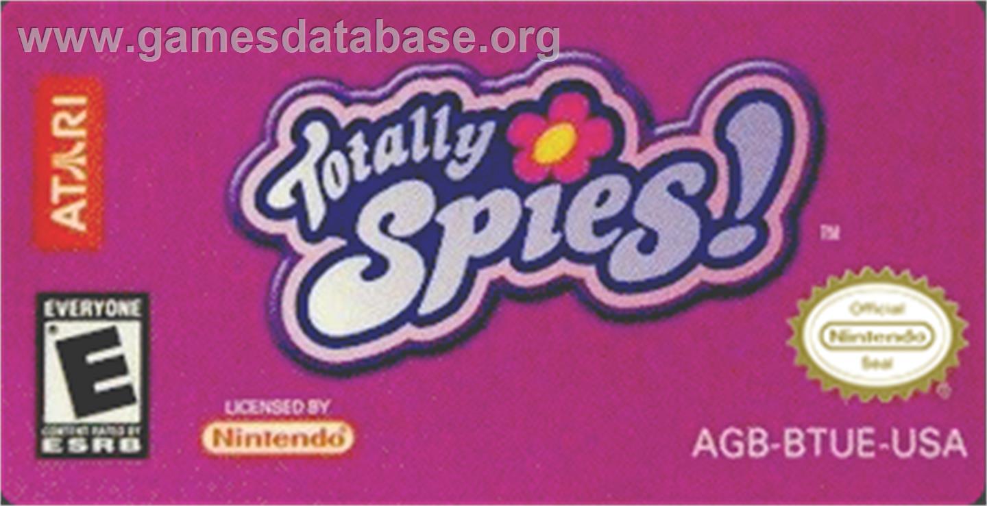 Totally Spies - Nintendo Game Boy Advance - Artwork - Cartridge Top
