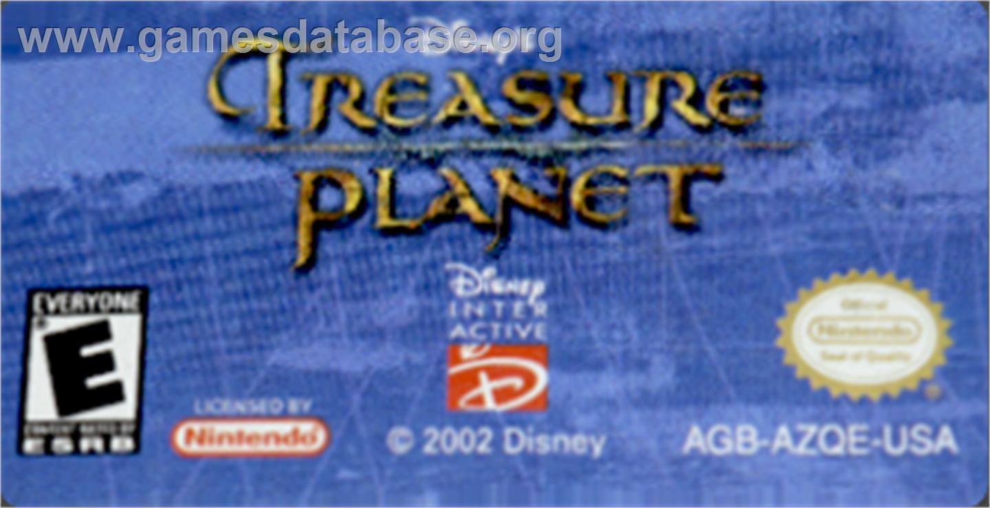 Treasure Planet - Nintendo Game Boy Advance - Artwork - Cartridge Top