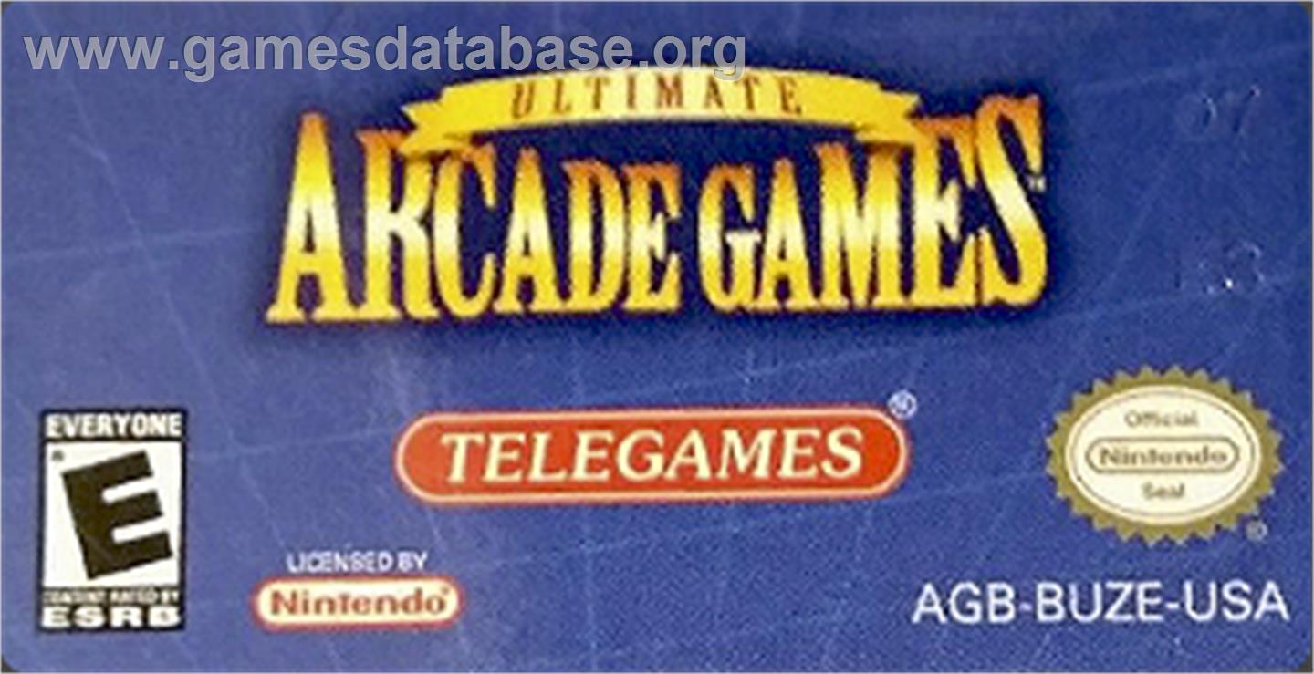 Ultimate Arcade Games - Nintendo Game Boy Advance - Artwork - Cartridge Top