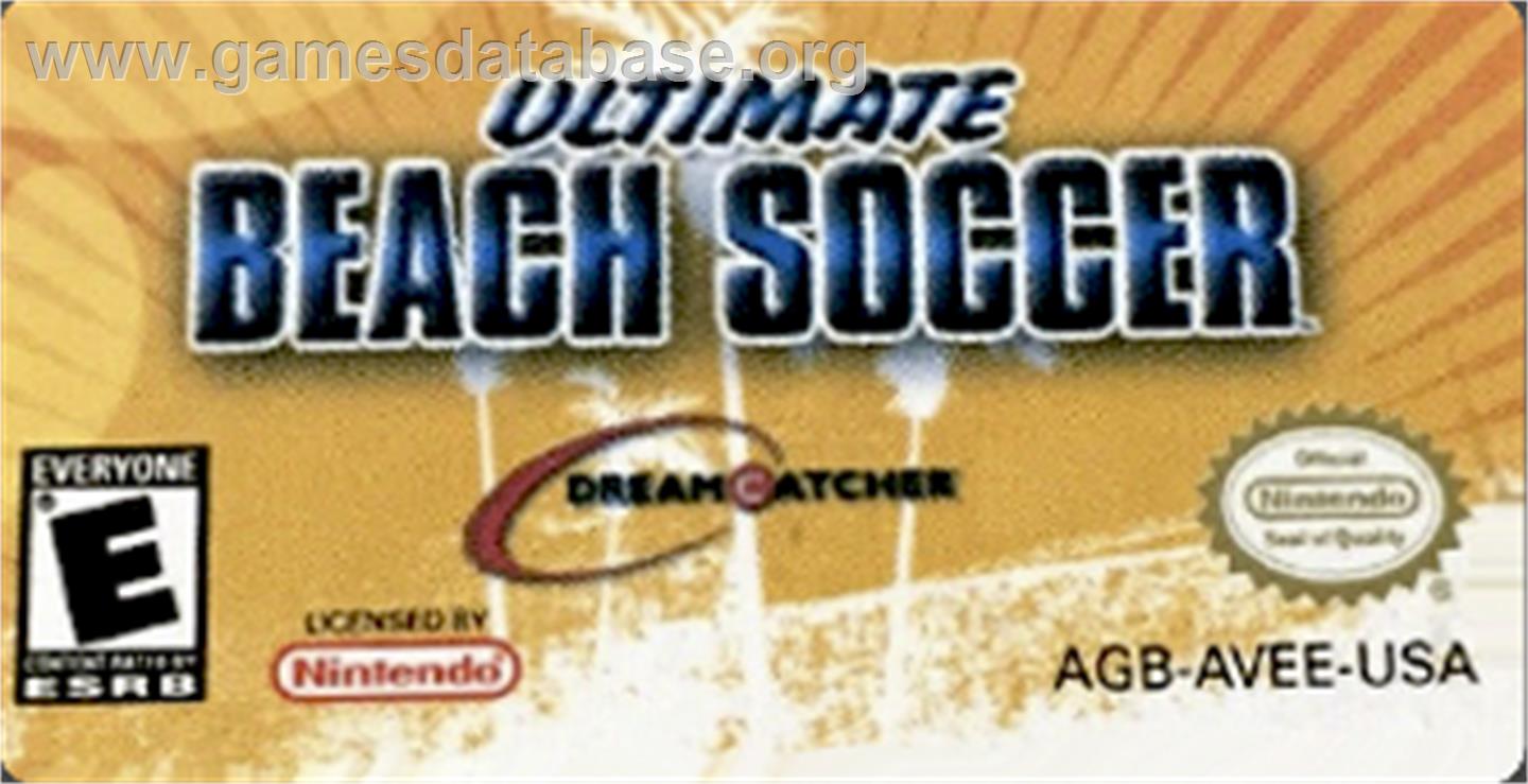 Ultimate Beach Soccer - Nintendo Game Boy Advance - Artwork - Cartridge Top