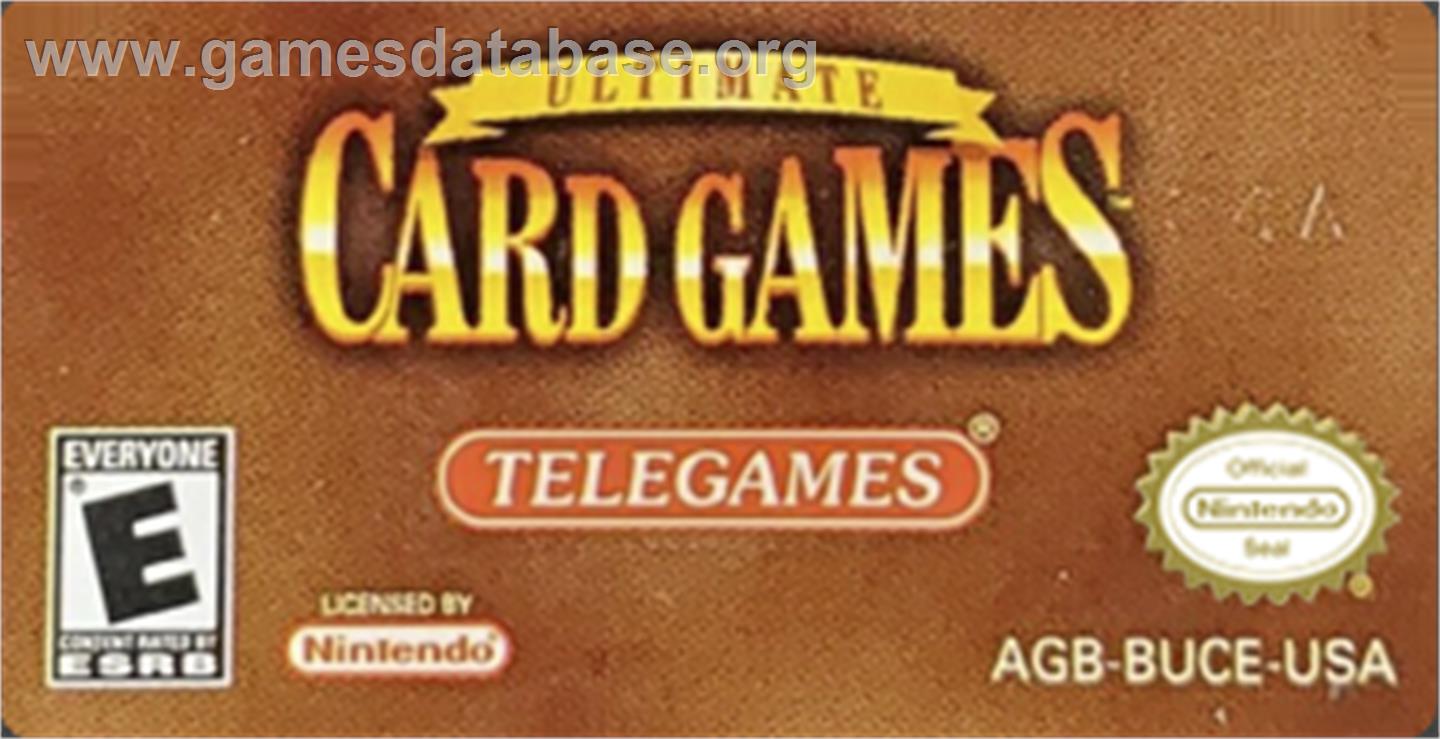 Ultimate Card Games - Nintendo Game Boy Advance - Artwork - Cartridge Top