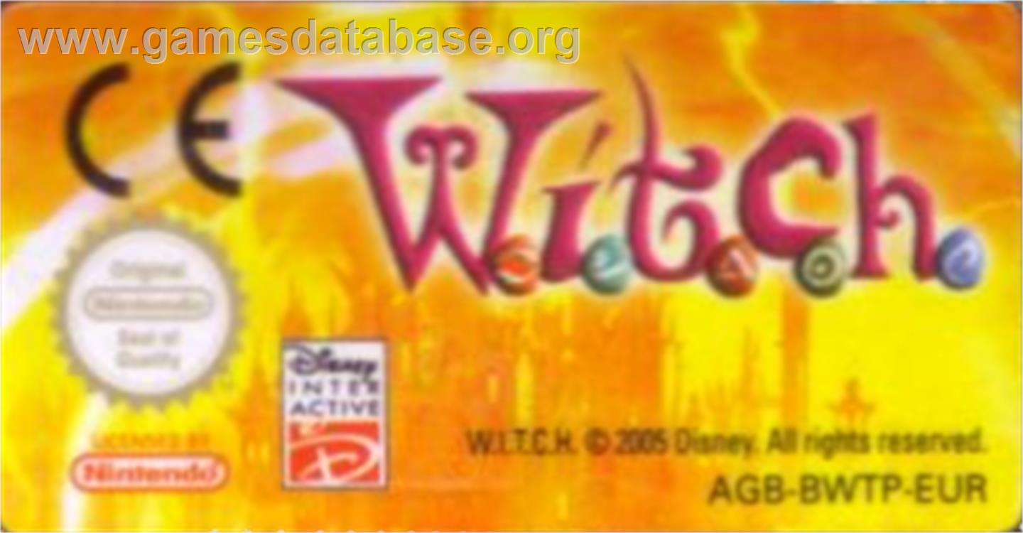 W.I.T.C.H. - Nintendo Game Boy Advance - Artwork - Cartridge Top