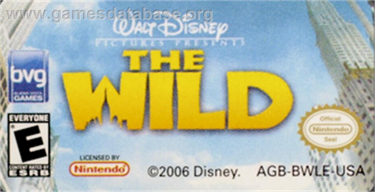 Wild, The - Nintendo Game Boy Advance - Artwork - Cartridge Top