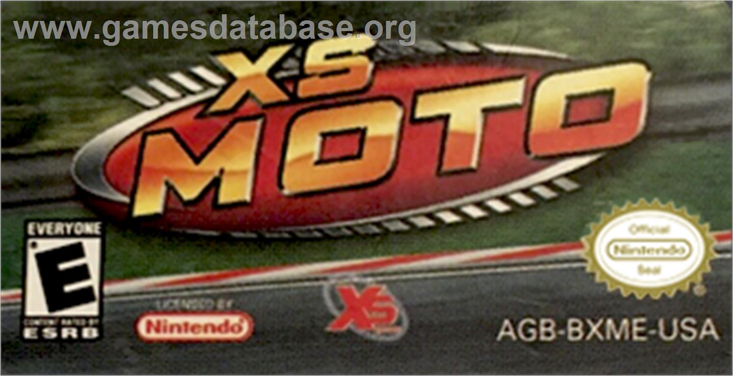 Xs Moto - Nintendo Game Boy Advance - Artwork - Cartridge Top