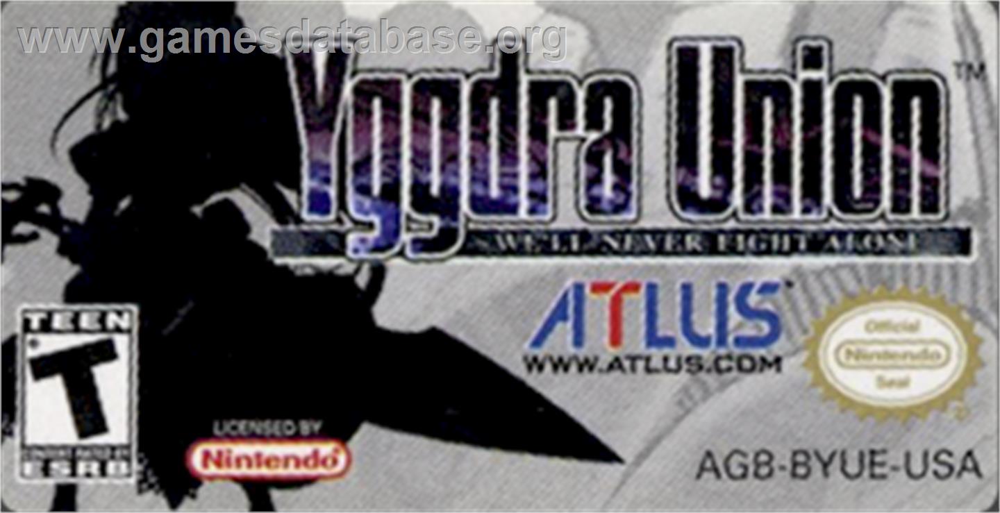 Yggdra Union - Nintendo Game Boy Advance - Artwork - Cartridge Top
