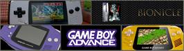 Arcade Cabinet Marquee for Bionicle: Maze of Shadows.