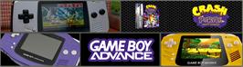 Arcade Cabinet Marquee for Crash Bandicoot Purple: Ripto's Rampage.