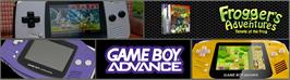 Arcade Cabinet Marquee for Frogger's Adventures: Temple of the Frog.