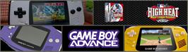 Arcade Cabinet Marquee for High Heat Major League Baseball 2002.