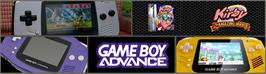 Arcade Cabinet Marquee for Kirby And The Amazing Mirror.