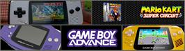 Arcade Cabinet Marquee for Mario Kart - Super Circuit.