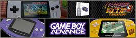 Arcade Cabinet Marquee for Mega Man Battle Network 3: Blue Version.