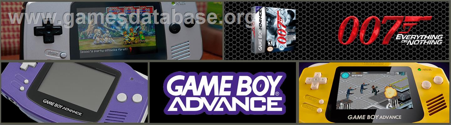 007 - Everything Or Nothing - Nintendo Game Boy Advance - Artwork - Marquee